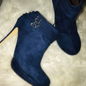 Blue booties